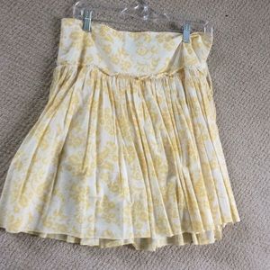 Yellow and white cotton Gap skirt
